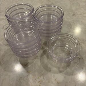 Set 15 x Clear Plastic sauce cups for food measuring baking prep dips condiment